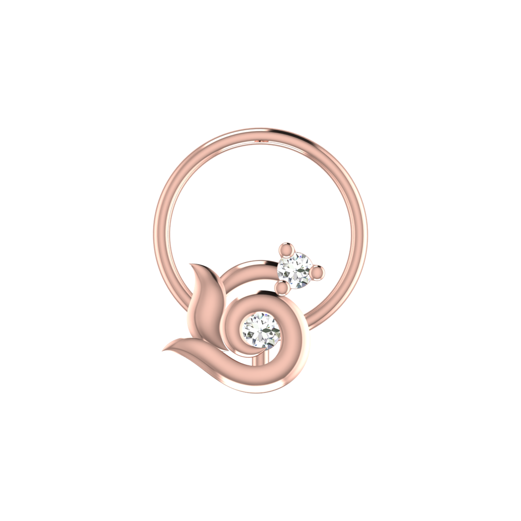 Avsar 9K Bis Hallmarked | Nosepin For Women/Girls |  Avno296 : AVNO296PC