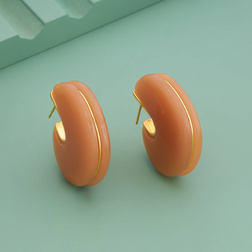 Gold - Plated Casual Wear Trendy Earring - 451289 : 451289