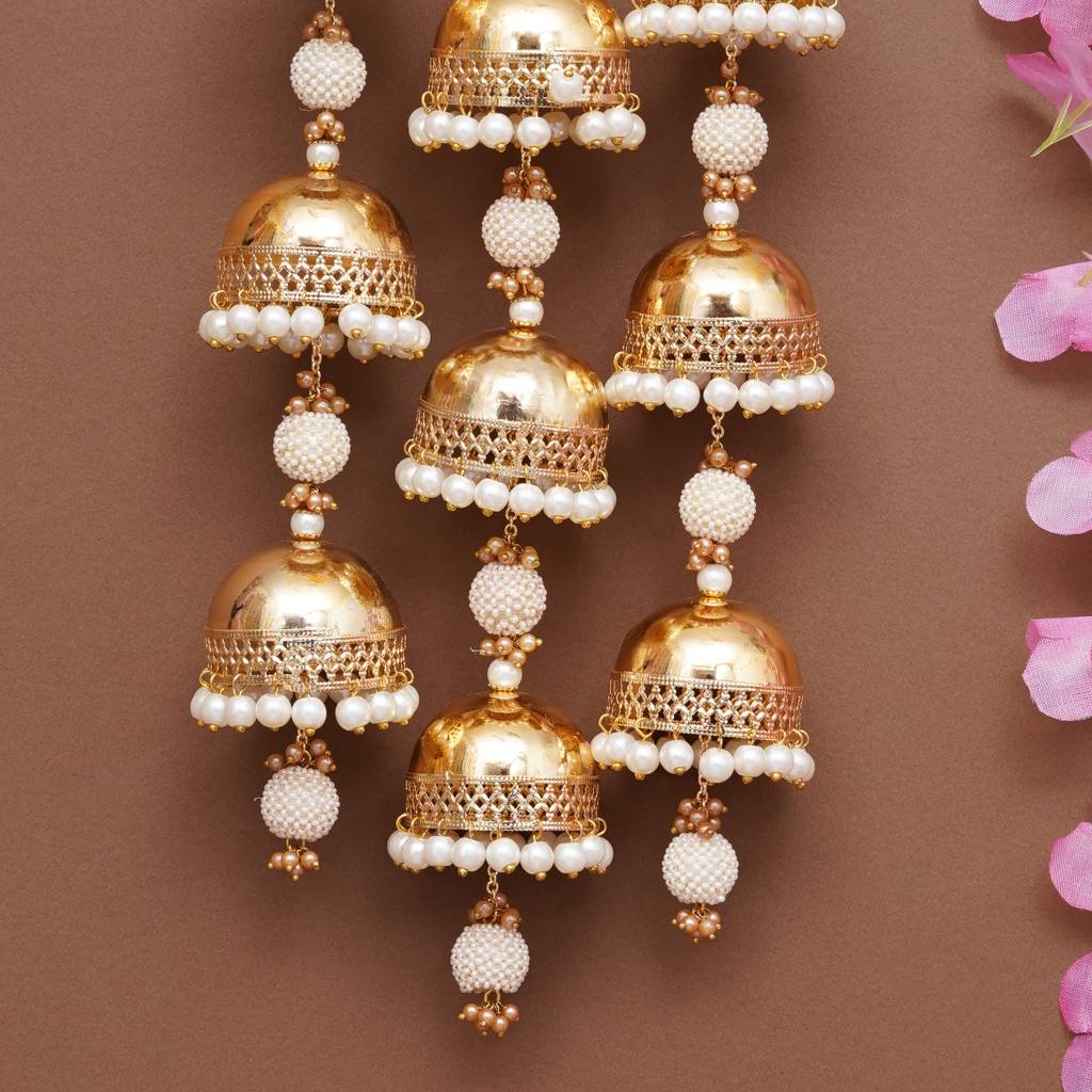 Royal Pearl Dome Bangle Style Kaleere - Set Of 2 Pieces : ACKL075