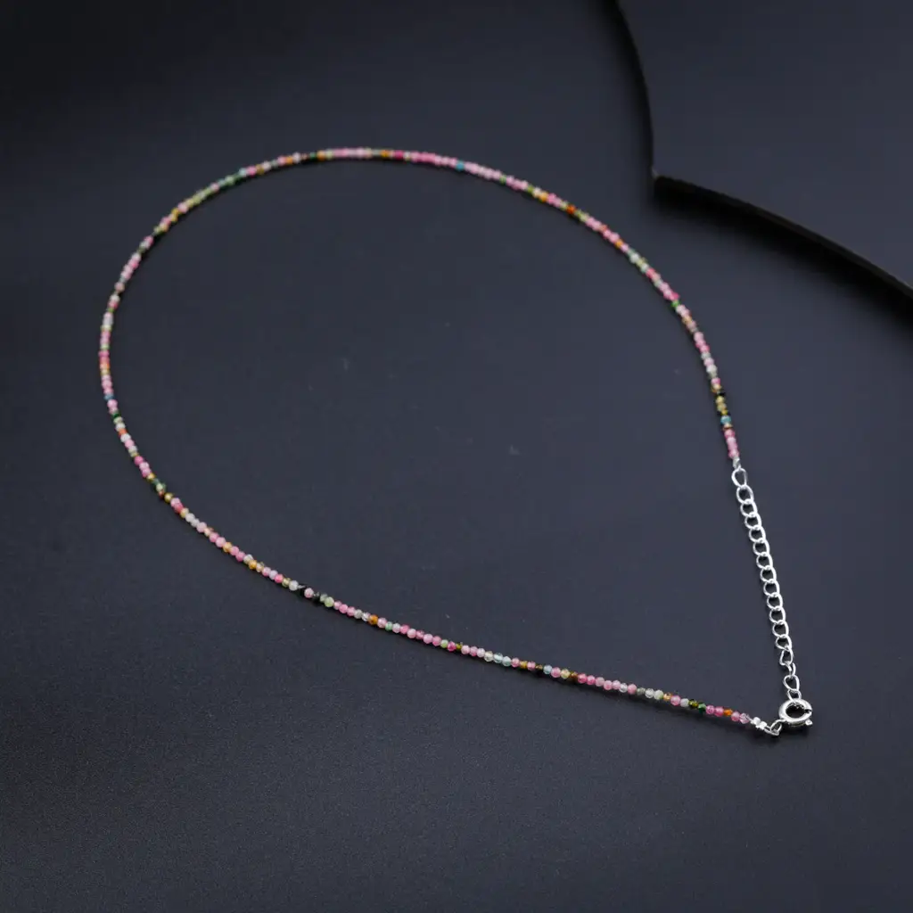 Multicolor Silver Necklace : 30487703