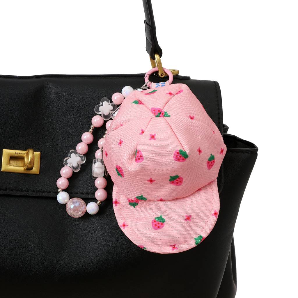 Mini Cap Pouch Charm For Bags : C-BG-0075-PK-DPK