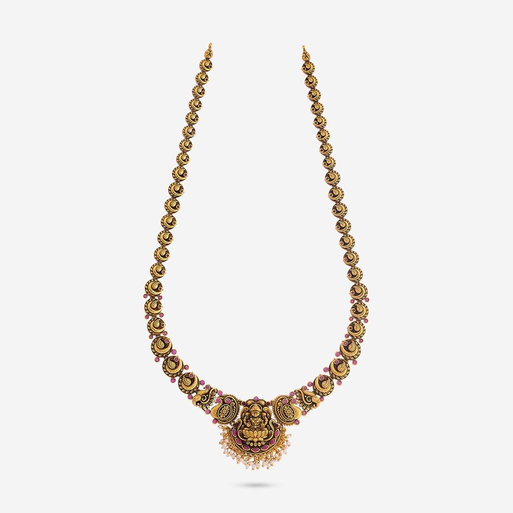Ruby Gold Plated - Bridesmaid Antique Necklace - 462675 : 462675