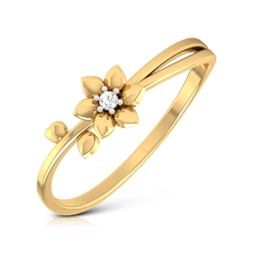 Petal Pop Diamond Ring : 09kYellowZNR8F10
