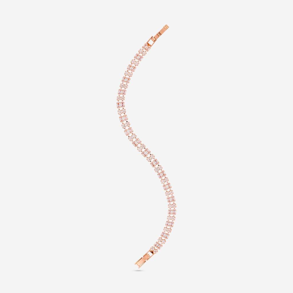 Gold Plated - Party Wear Zircon Bracelet - 466974 : 466975