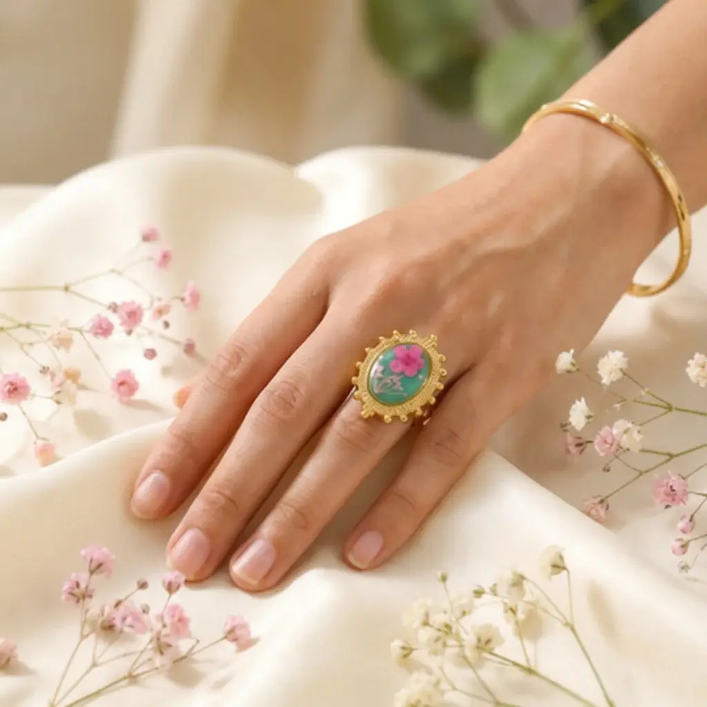 Flora Bloom Resin Ring : PST170