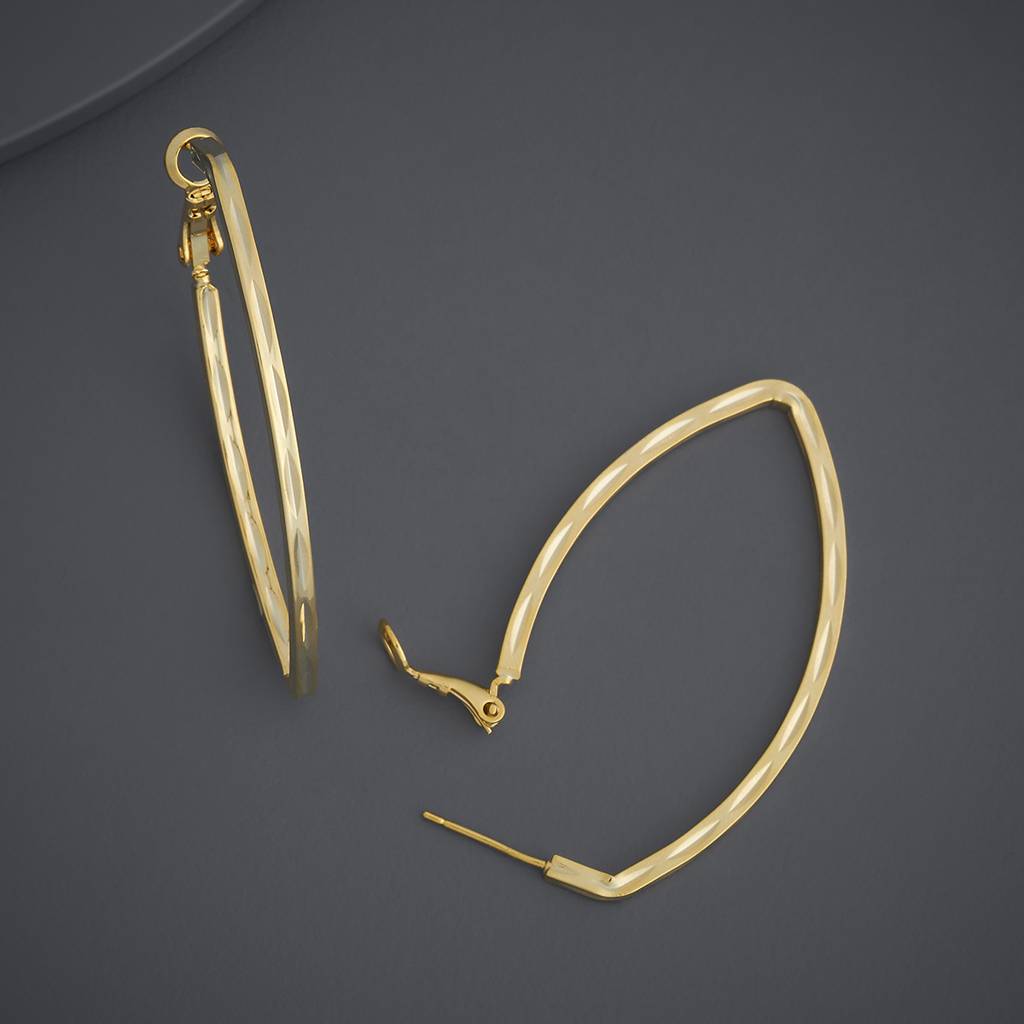 Gold - Plated Casual Wear Trendy Earring - 439413 : 439413