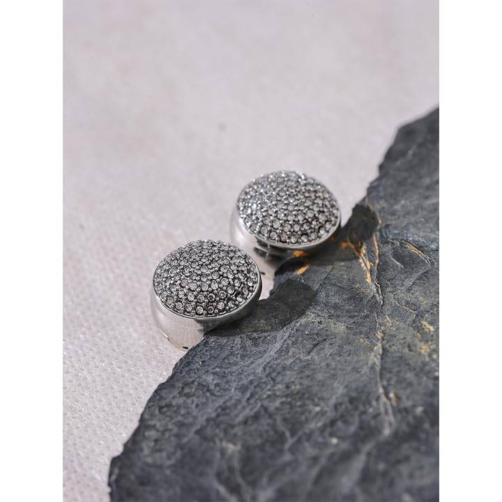 Noor Prism Pop Earrings - Gold-White | 18K Gold Plated | Waterproof, Hypoallergenic & Anti-Tarnish : DSVDJY05250166