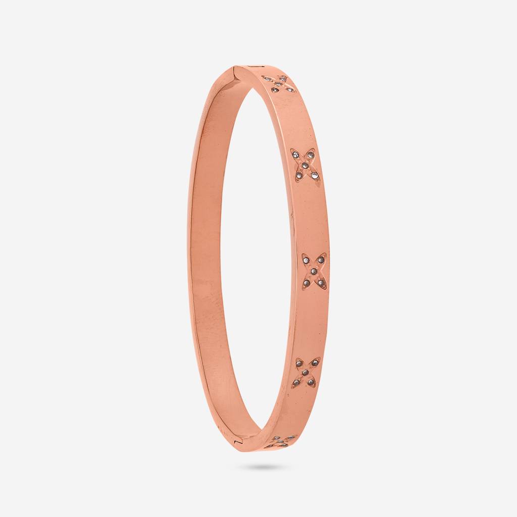 White Rose Gold - Plated Casual Wear Trendy Kada - 464281 : 464281