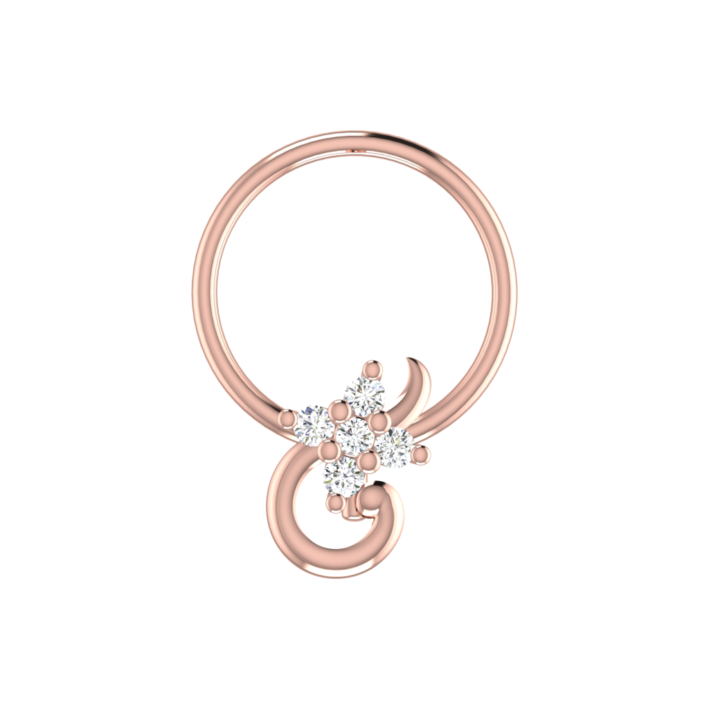 Avsar 9K Bis Hallmarked | Nosepin For Women/Girls |  Avno334 : AVNO334PC