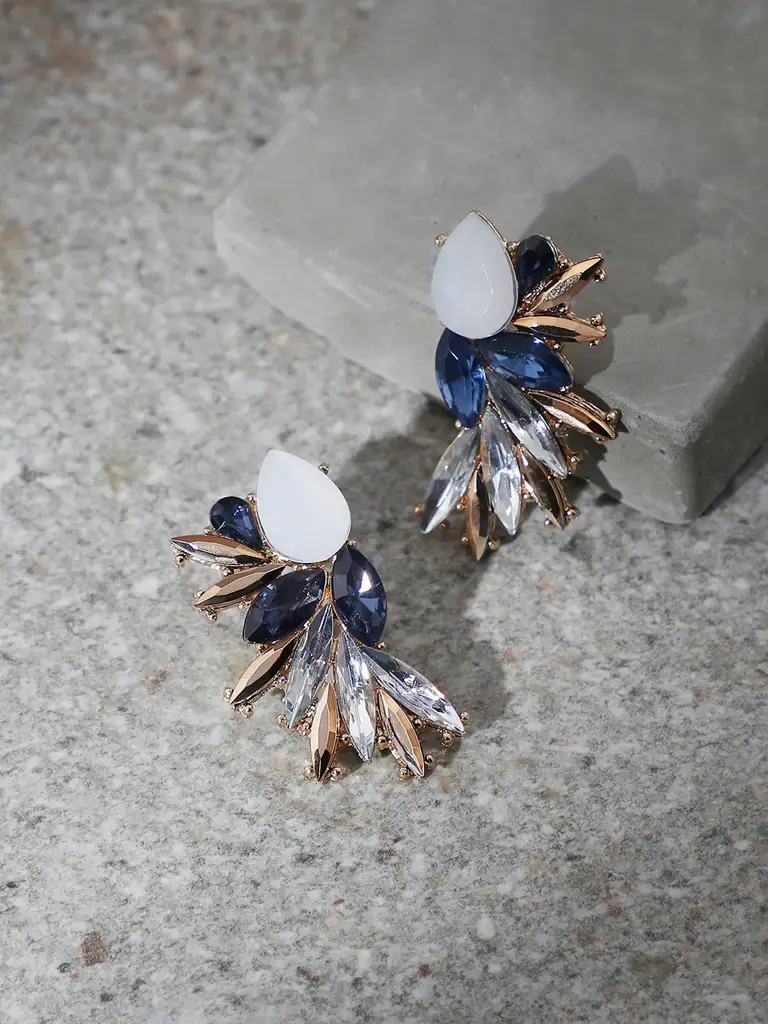 Lakeisha-Gold Plated Party Designer Stone Drop Earring For Women : SOHEAR4100