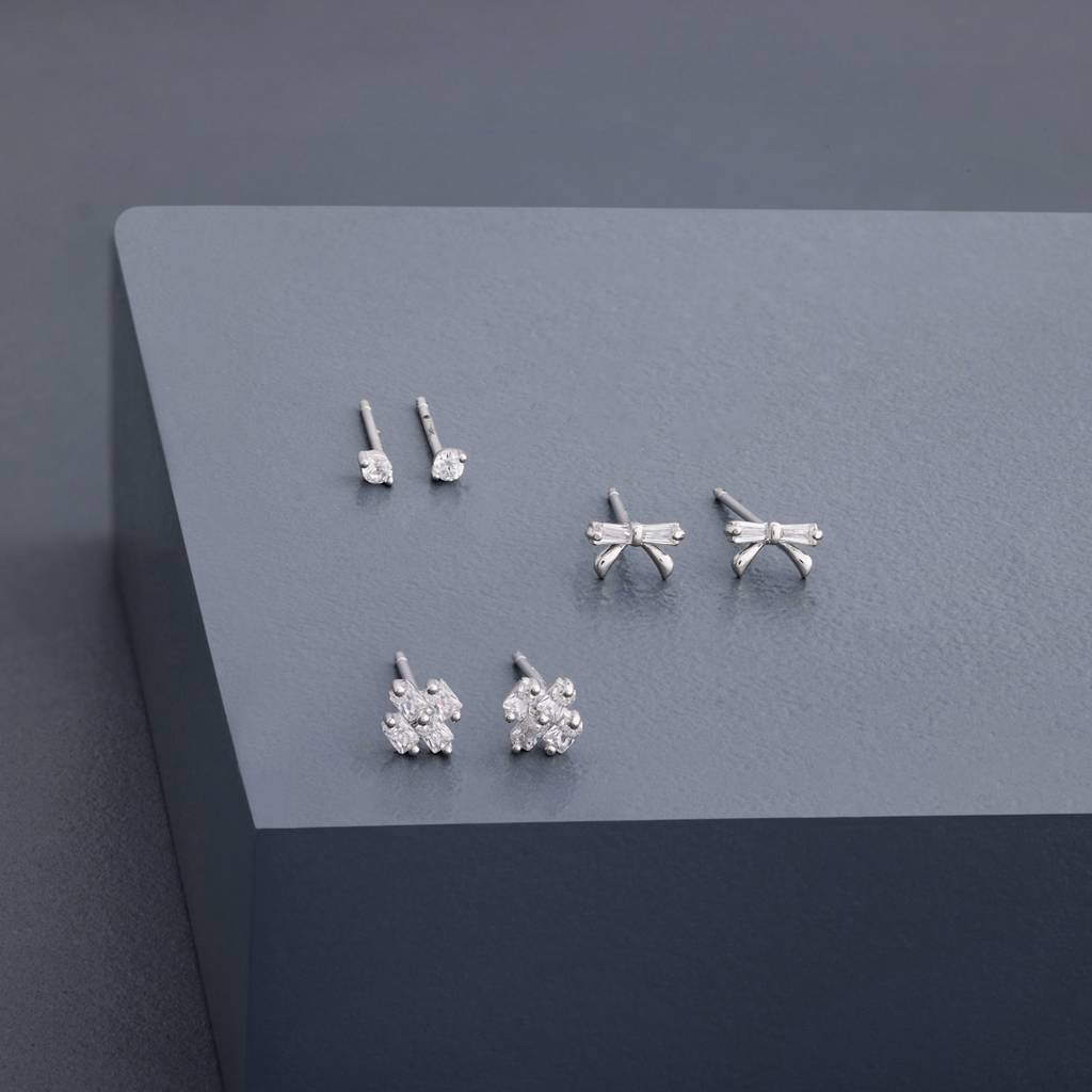 Office Wear Silver Earring - 465653 : 465654