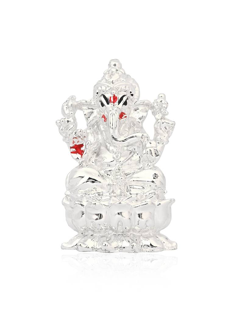 Pure 999 Silver Plated Ganesha Idol : FRGFT419