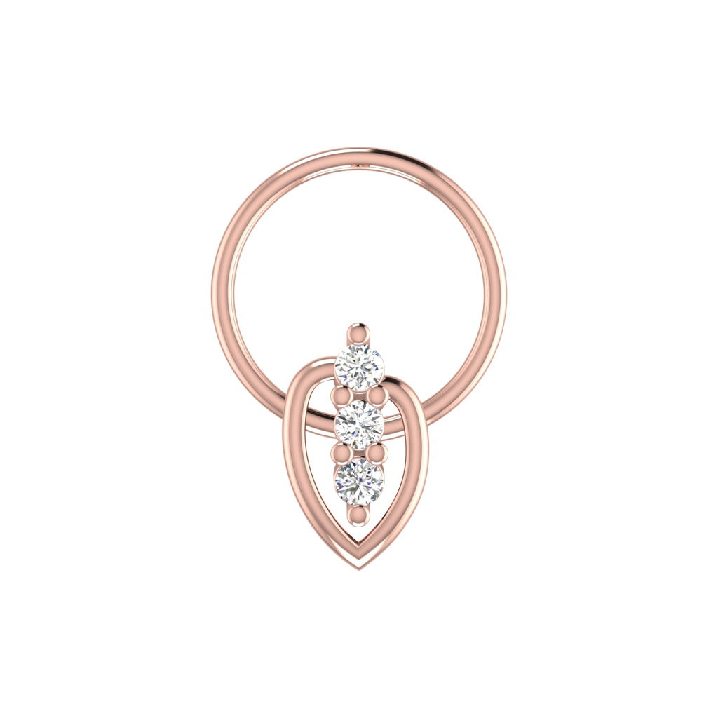 Avsar 9K Bis Hallmarked | Nosepin For Women/Girls |  Avno281 : AVNO281PC