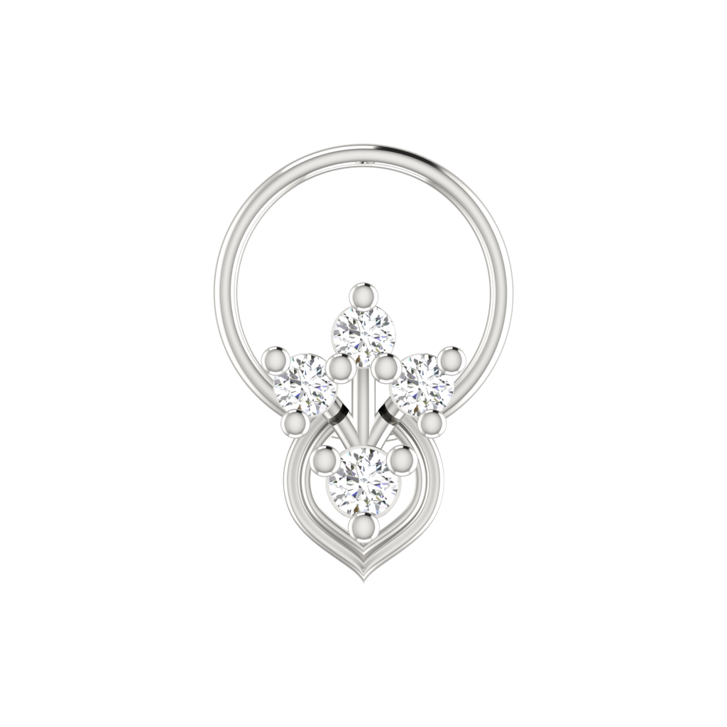 Avsar 9K Bis Hallmarked | Nosepin For Women/Girls |  Avno254 : AVNO254WC