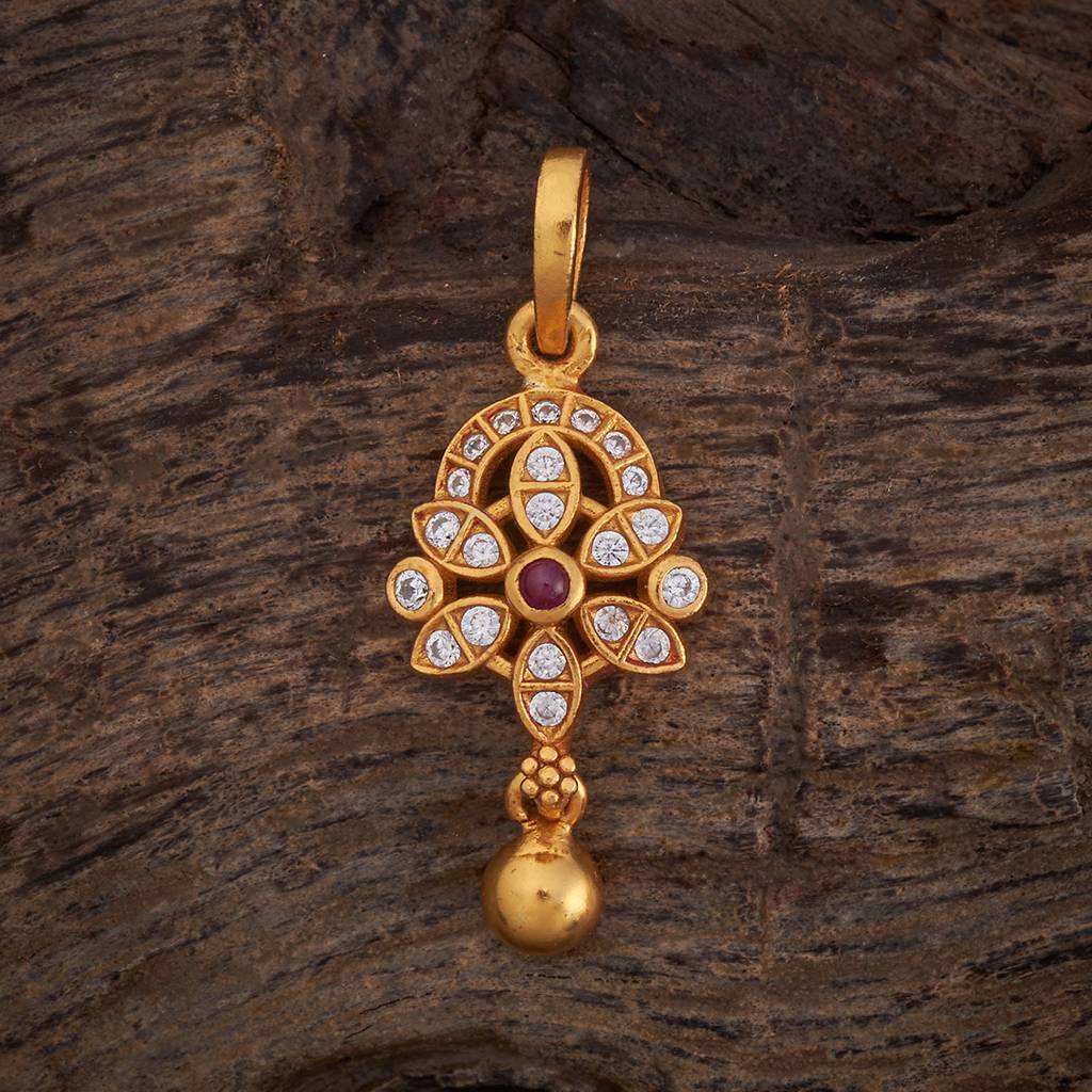 Ruby Gold - Plated Festive Temple Pendant Set - 416340 : 416340