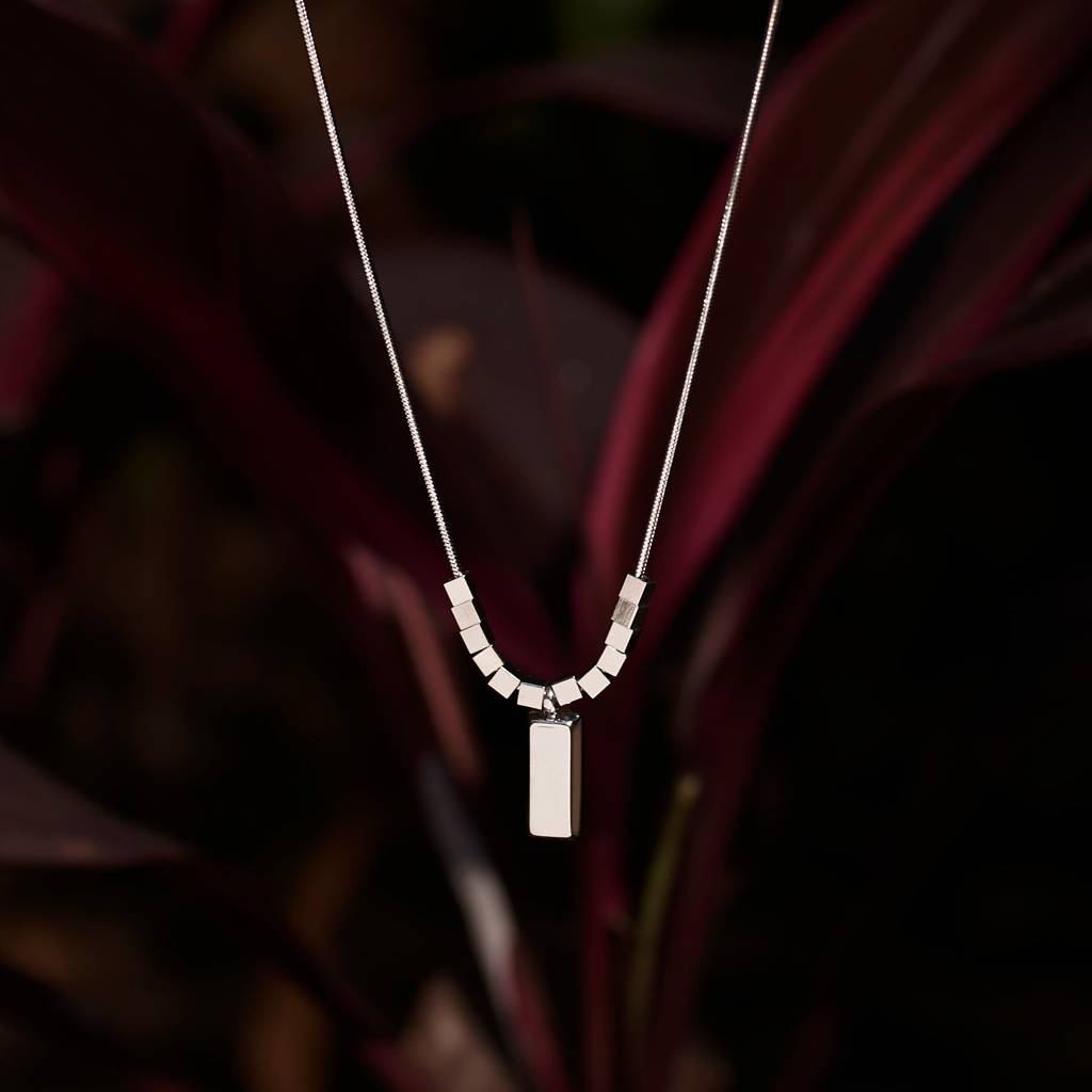 Effortless Love Link Necklace - Silver : NS12275-S