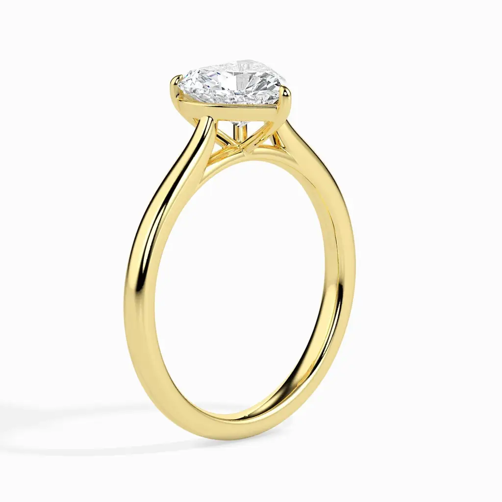 1 Carat Heart Solitaire Ring : 14kRoseZNR95F10