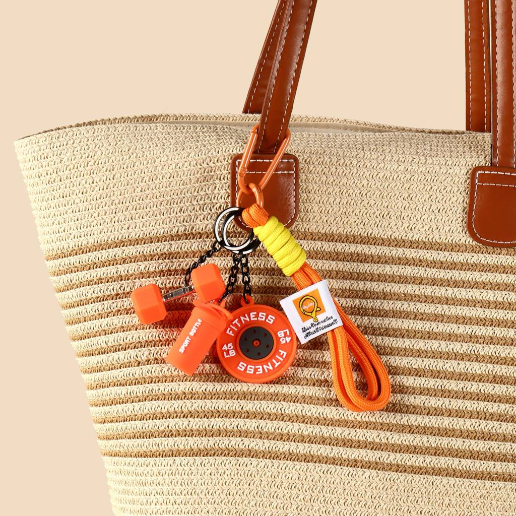 Mini Gym Buddy Bag Charm : C-BG-0096-OR
