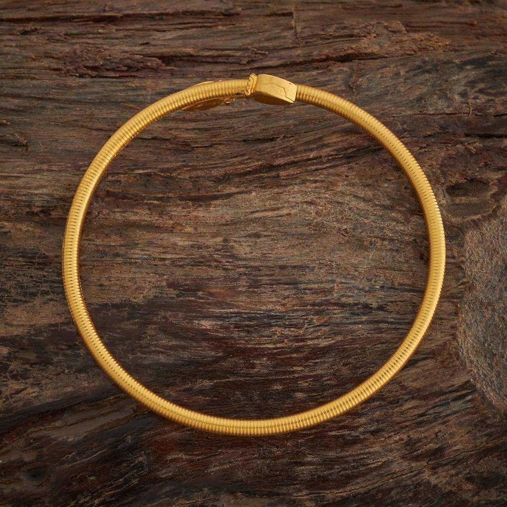 Gold - Plated Festive Antique Kada - 436028 : 436029
