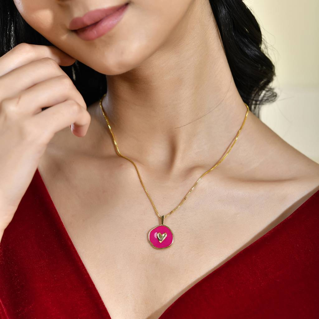 Valentine'S Day Eternal Heart Pendant Necklace : 8905124552508
