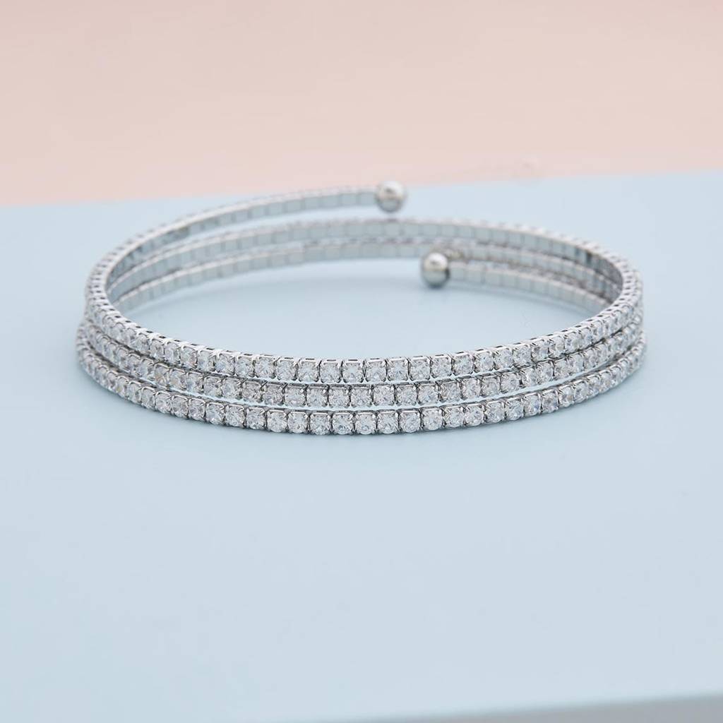 White - Plated Casual Wear Trendy Kada - 464412 : 464413