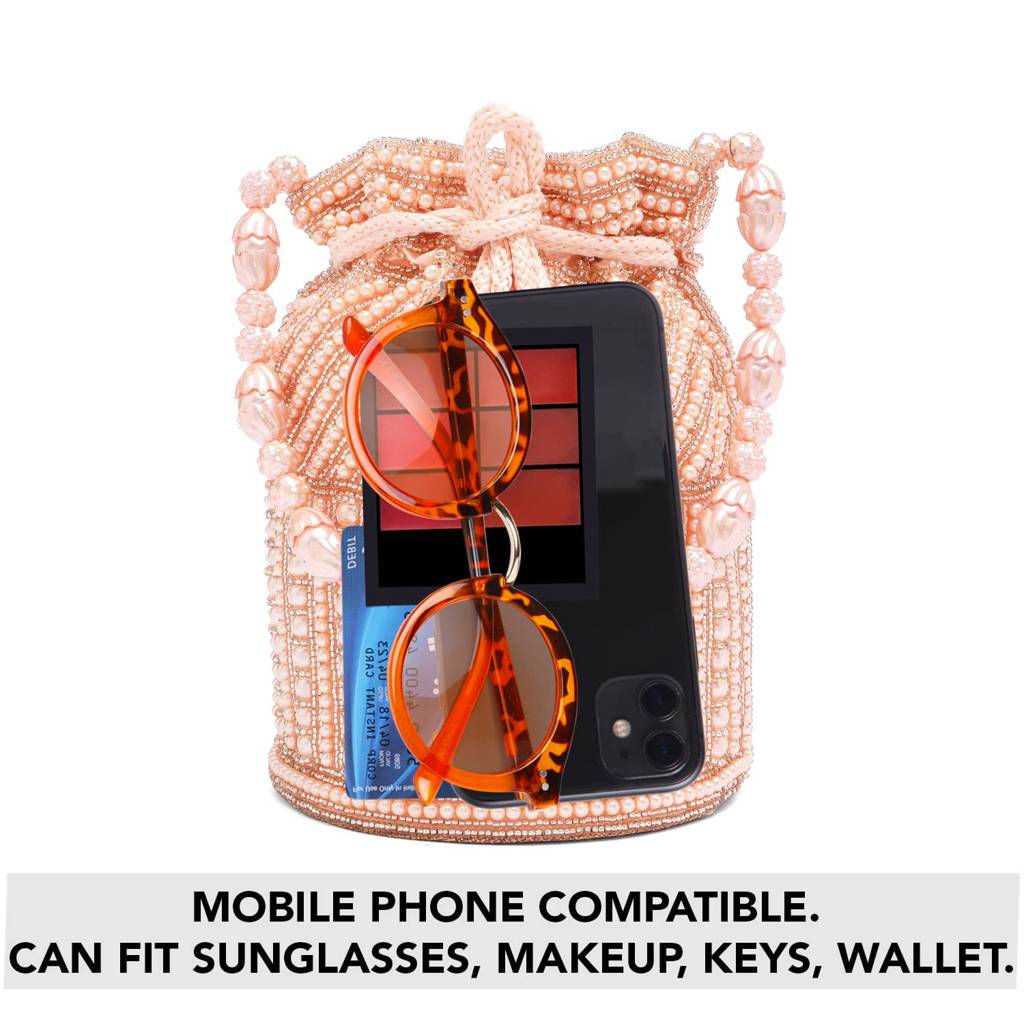Potli Bags For Women Evening Bag Clutch Ethnic Bride Purse With Drawstring(P98C) : P98C