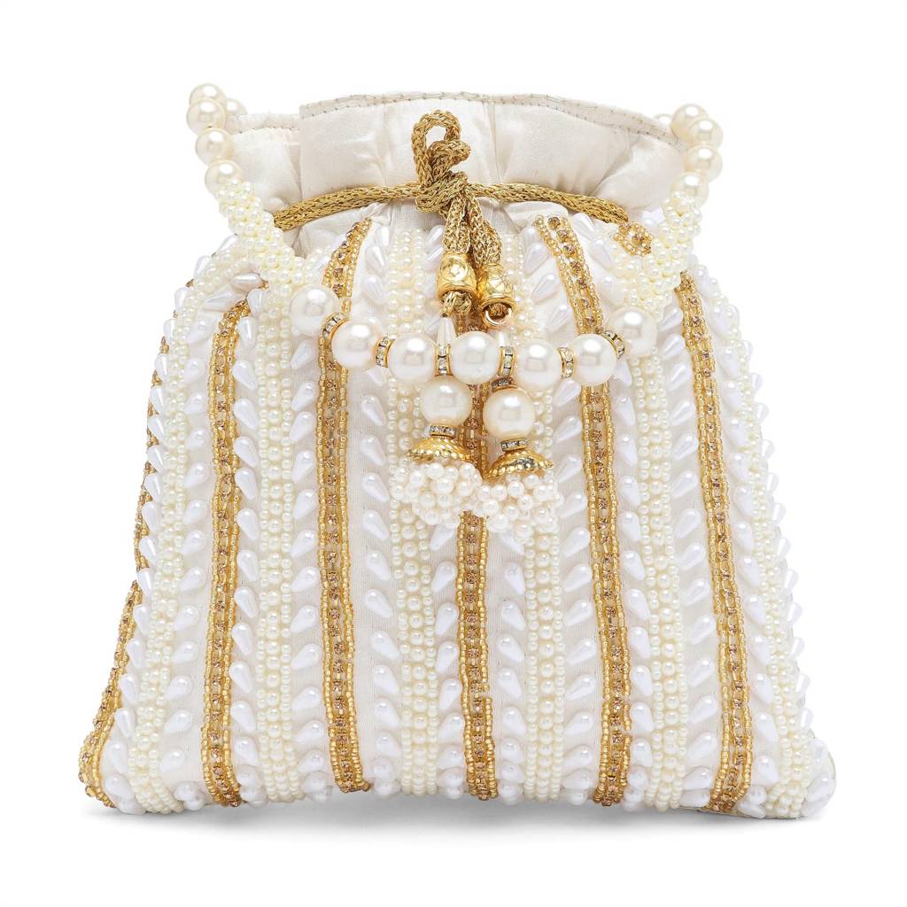Potli Bags - For Women Girls Evening Bag Clutch Ethnic Bride Purse With Drawstring : P82W