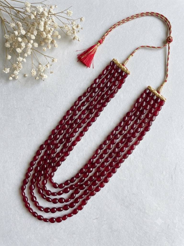 Quartz- Semi Precious Gemstone  Necklace : KJ-EEE-001