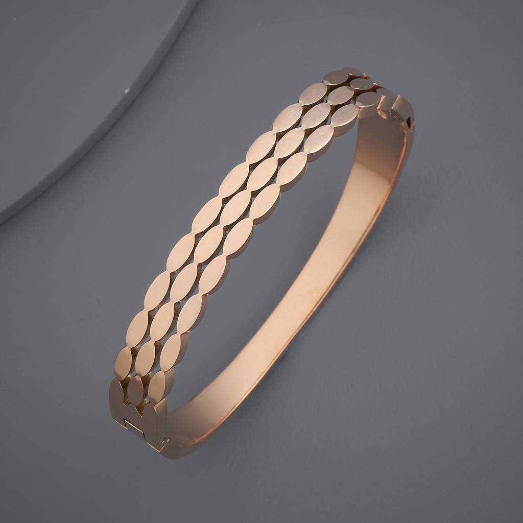 Gold - Plated Casual Wear Trendy Kada - 476254 : 476255