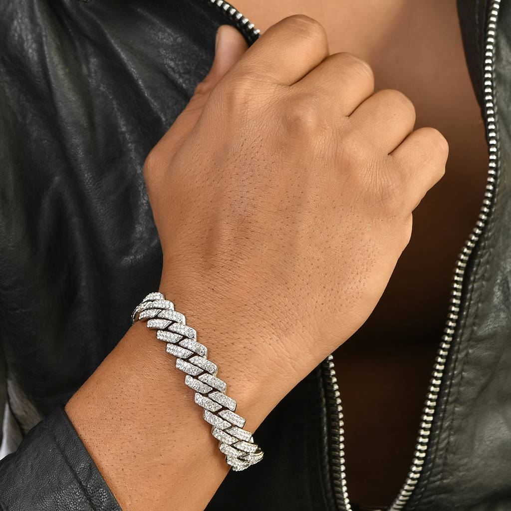 Eclipse Regal Elegance American Diamond Men'S Bracelet : 8905124542776