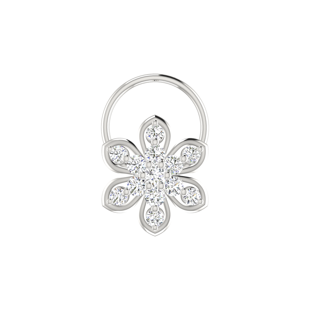 Avsar 9K Bis Hallmarked | Nosepin For Women/Girls |  Avno117 : AVNO117WC