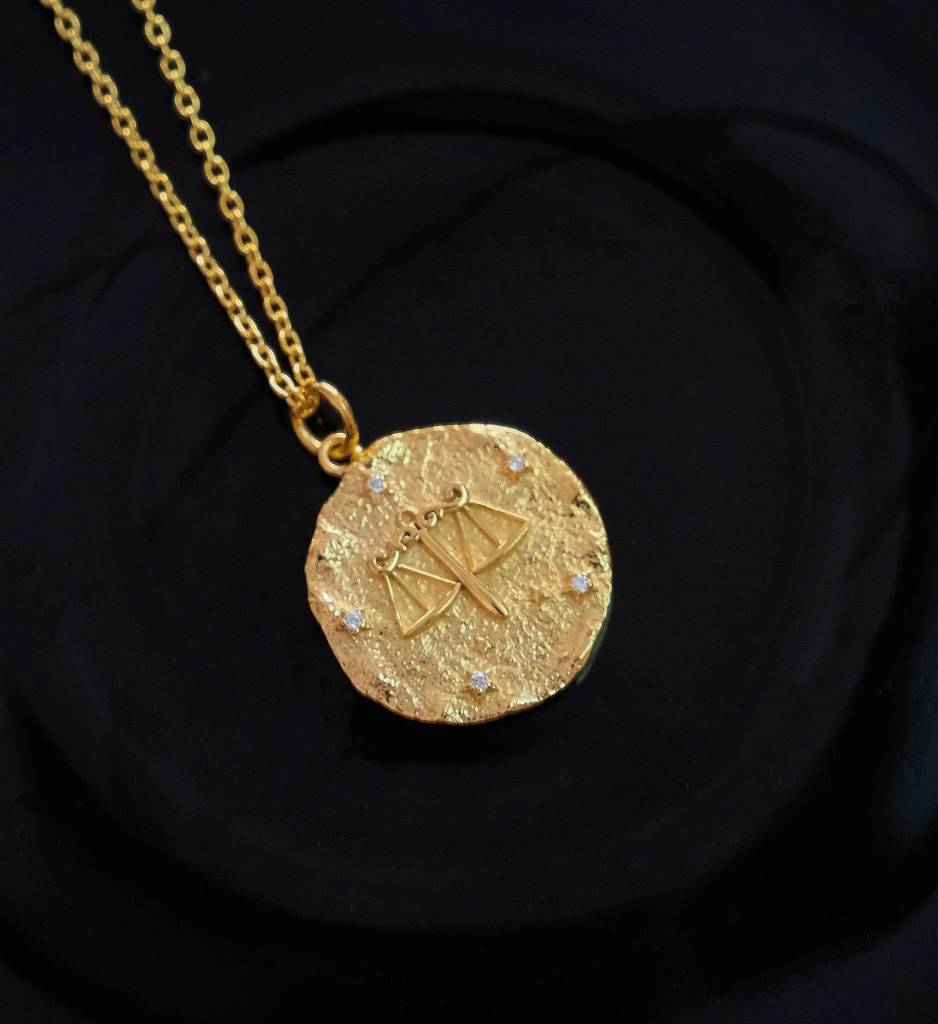 Libra Zodiac Necklace : NEC_LIBRAZO_S_1181