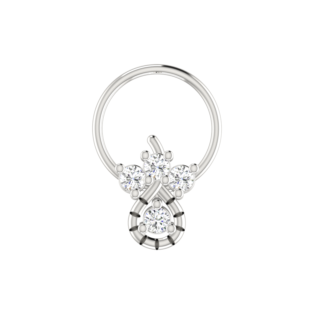 Avsar 9K Bis Hallmarked | Nosepin For Women/Girls |  Avno259 : AVNO259WC