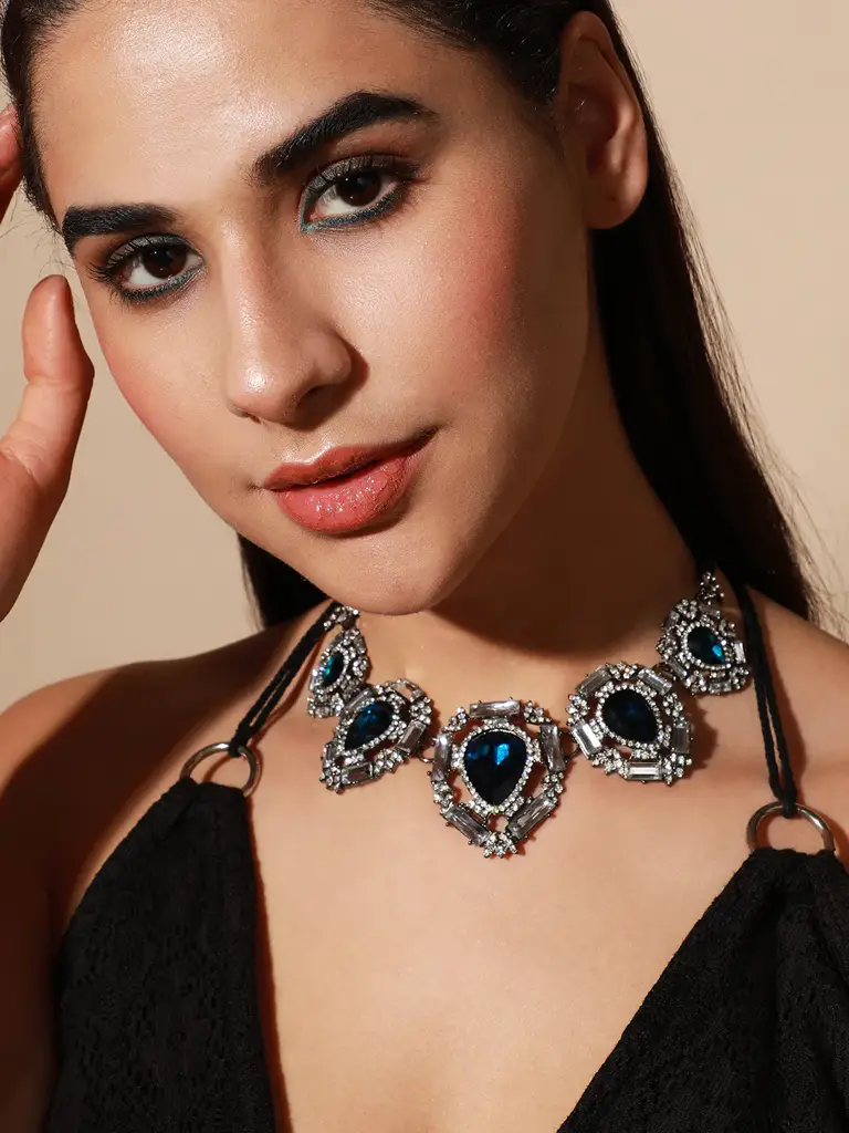 Mylah-Gold Plated Pearls Party Necklace For Women : SOHNCK3102