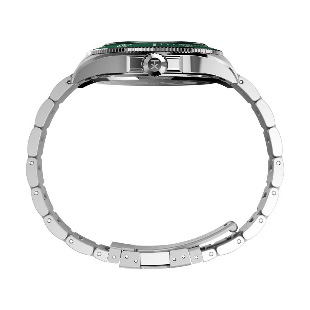 Timex Harborside Coast Round 43Mm Green Dial Analog Men Watch - Tw2Y33200Uj : TW2Y33200UJ