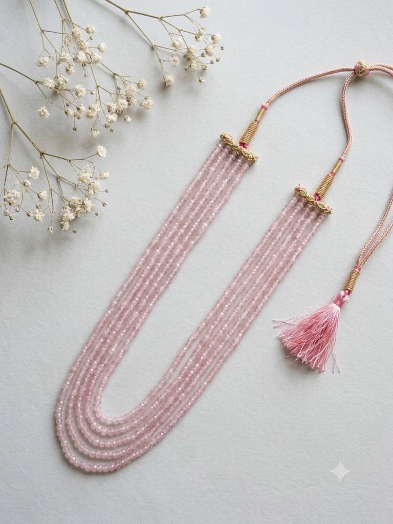 Quartz Semi Precious - Gemstone  Necklace : KJ-EEE-020