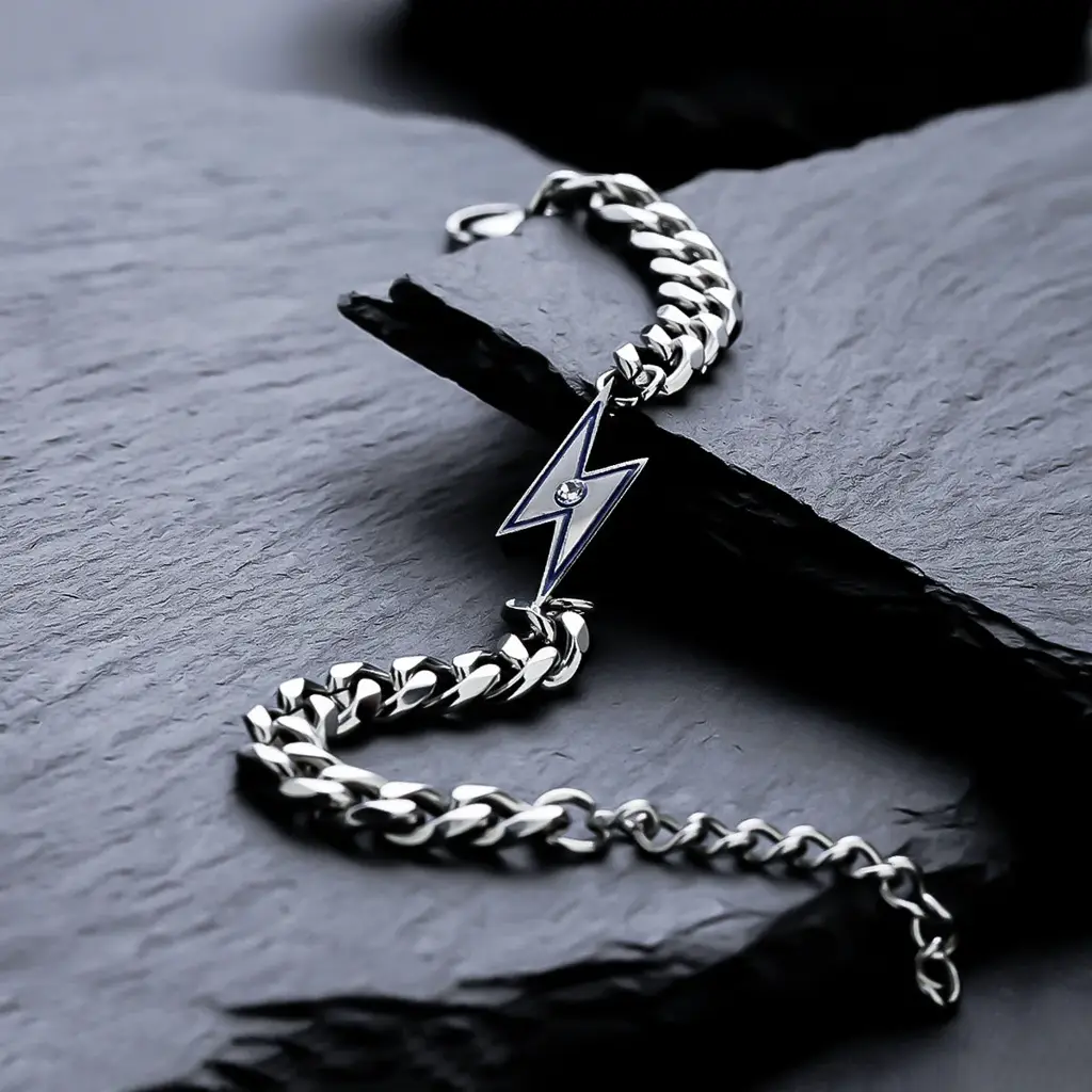 Blitz Lightning Chain Bracelet : MB1S1102-S-BU
