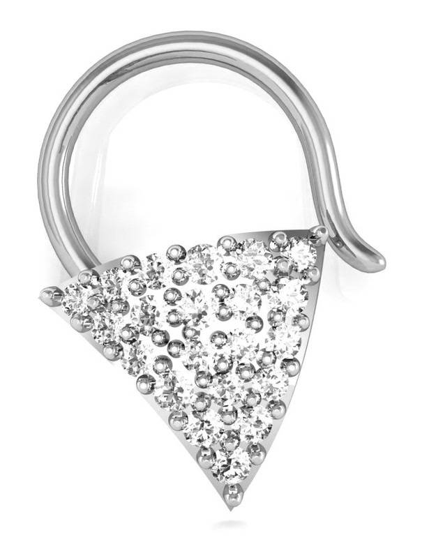 Avsar 9K Bis Hallmarked | Nosepin For Women/Girls |  Avno016 : AVNO016WC