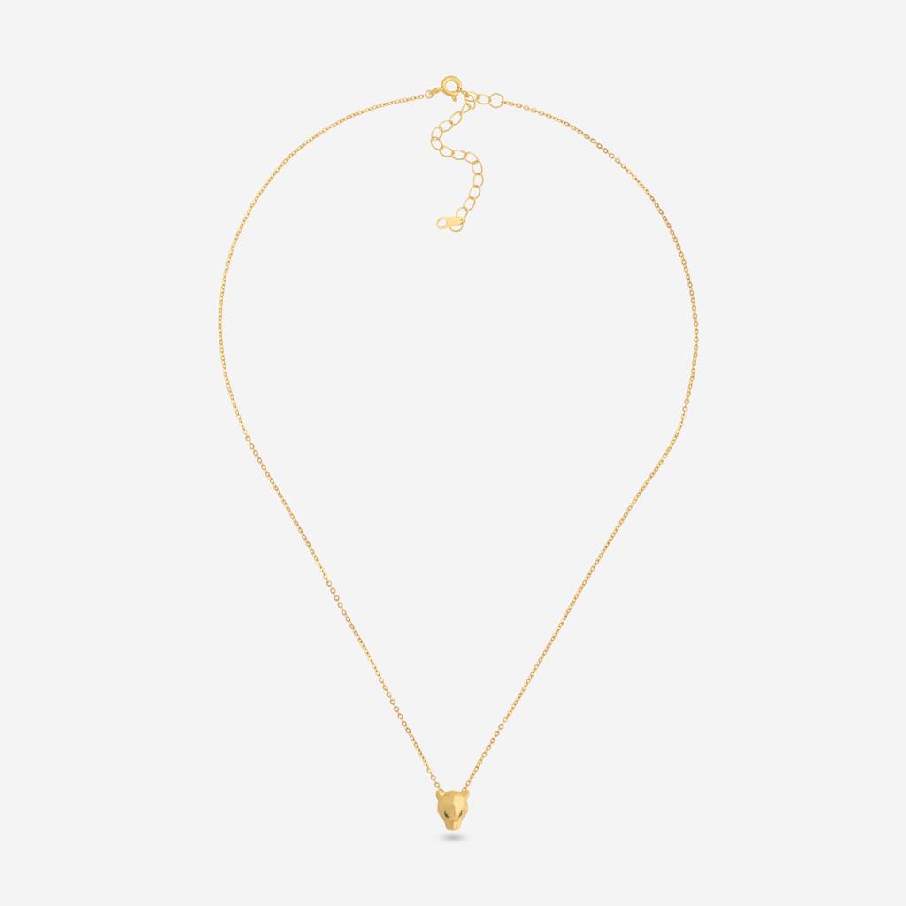 Green Gold Plated - Office Wear Silver Chain Pendant - 466592 : 466592