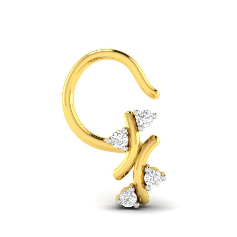 Avsar 9K Bis Hallmarked | Nosepin For Women/Girls |  Avno050 : AVNO050YC