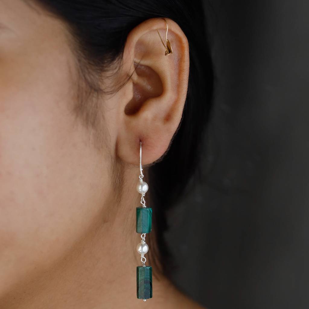 Lapis Lazuli Silver Earring : 17407639