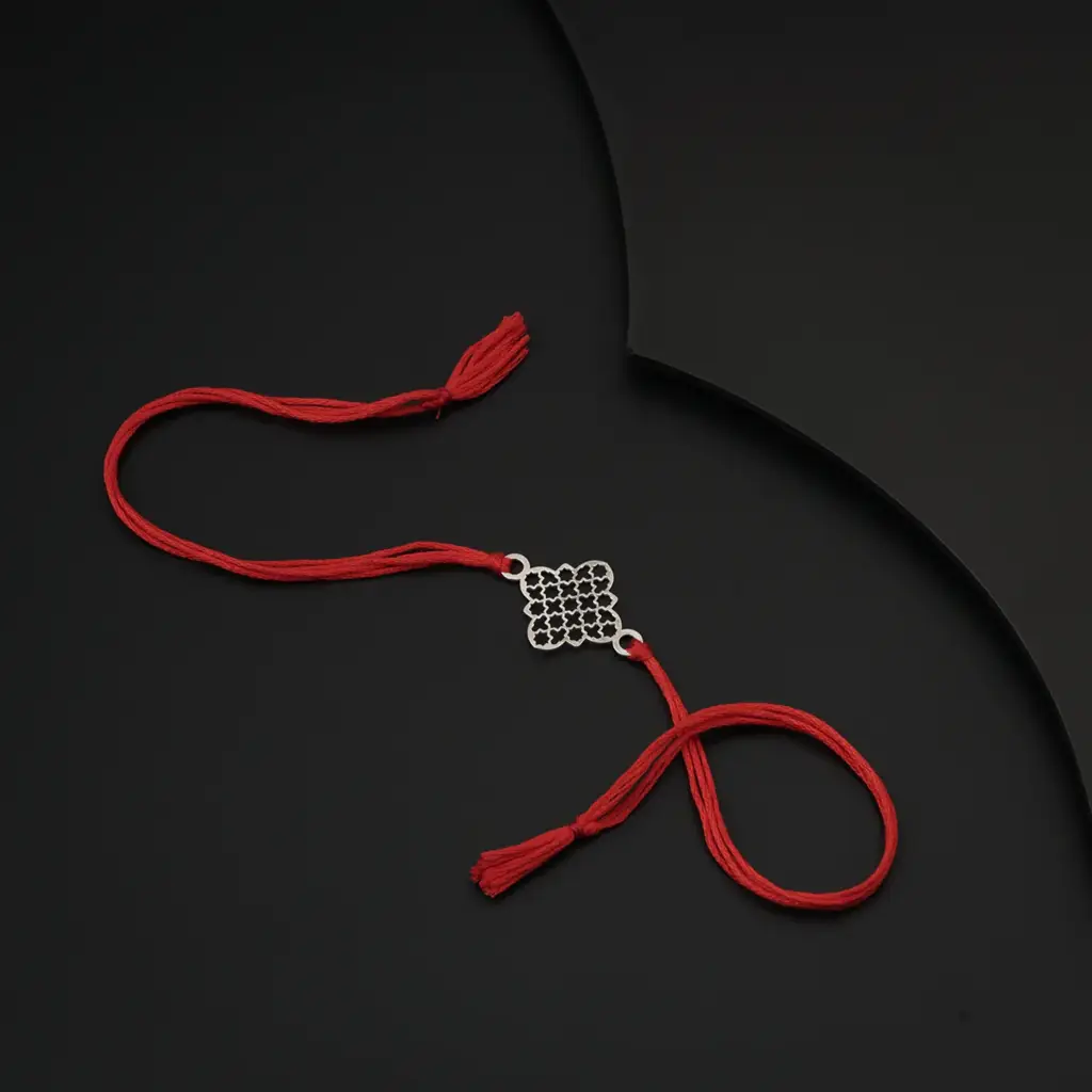 Silver Laser Cut Rakhi : 30835863