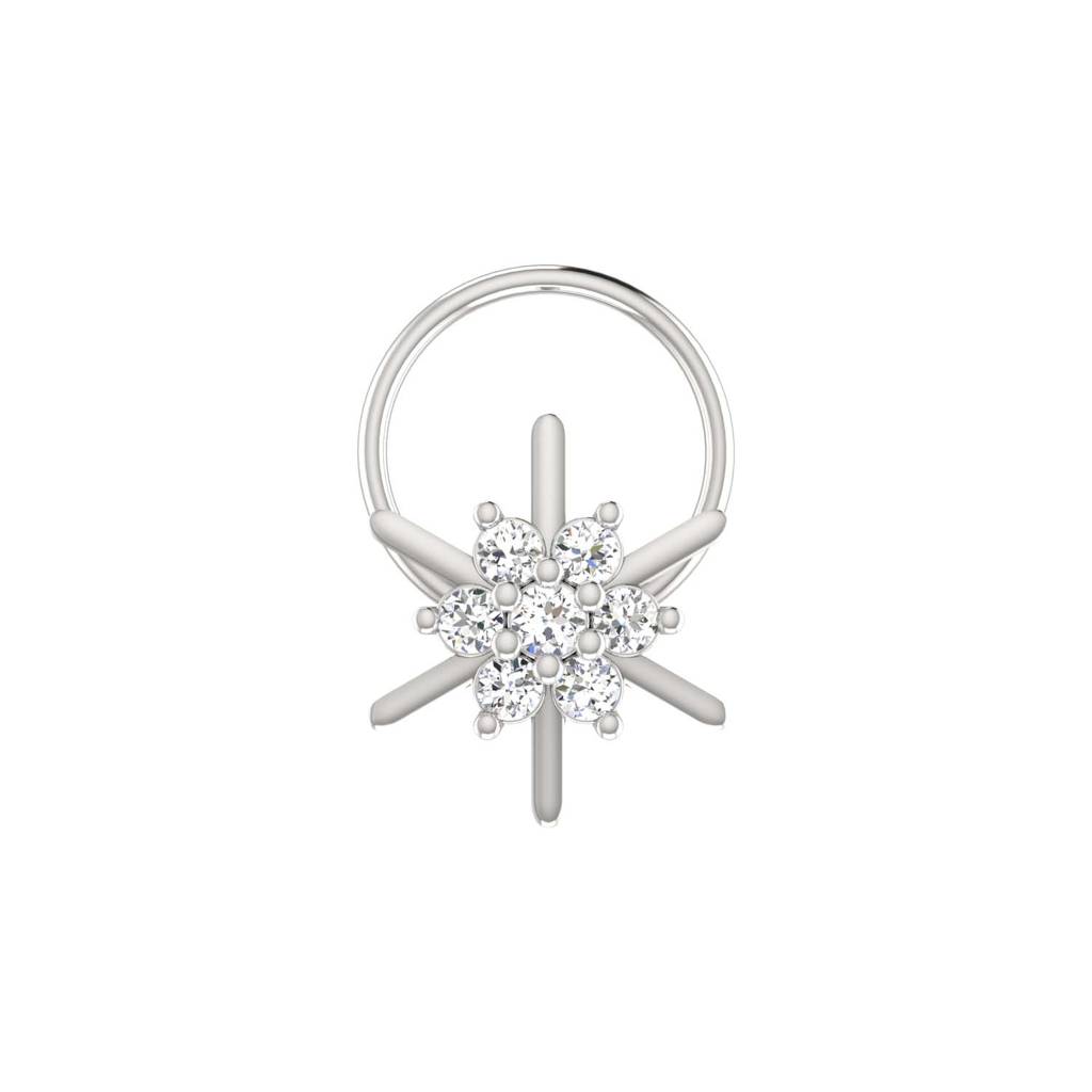 Avsar 9K Bis Hallmarked | Nosepin For Women/Girls |  Avno093 : AVNO093WC