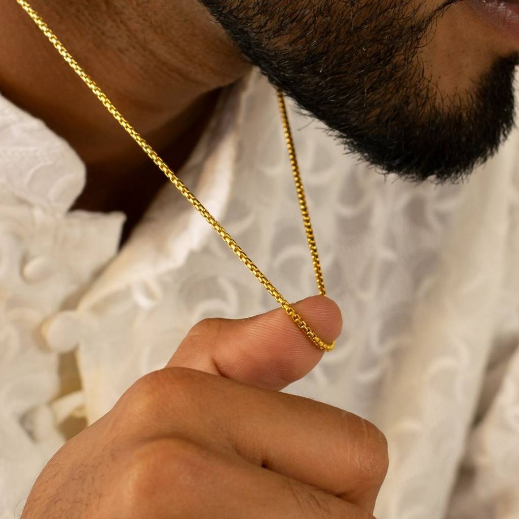22K Gold Vermeil |Diversity Men'S Chain | Pure 925 Sterling Silver With The Thickest Gold Layer : TSCH-DIV-26-22K-3020