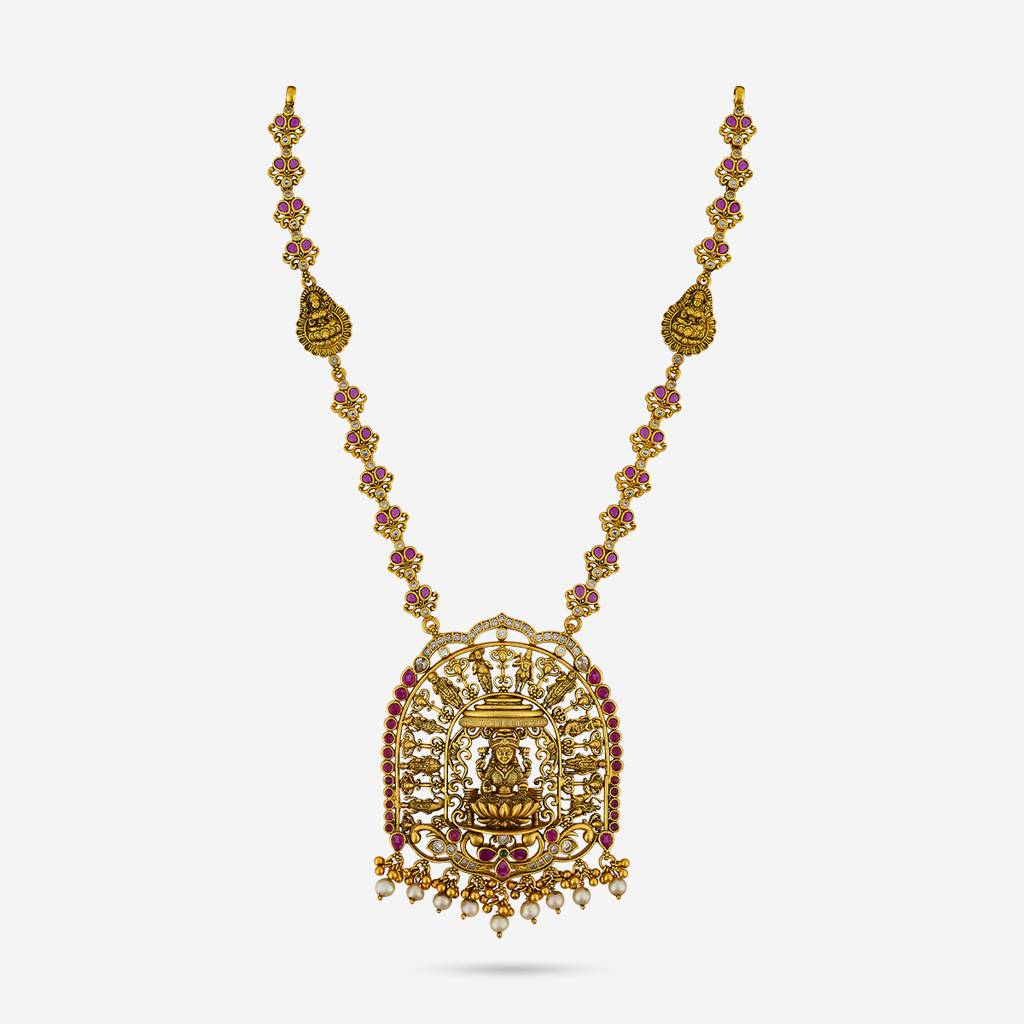 Ruby Gold - Plated Bridesmaid Temple Necklace - 461369 : 461369