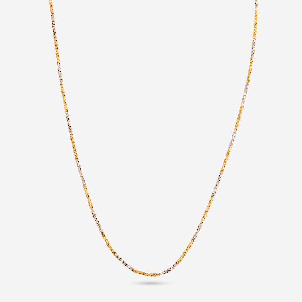Rhodium-Gold - Plated Casual Wear Trendy Chain - 465100 : 465100