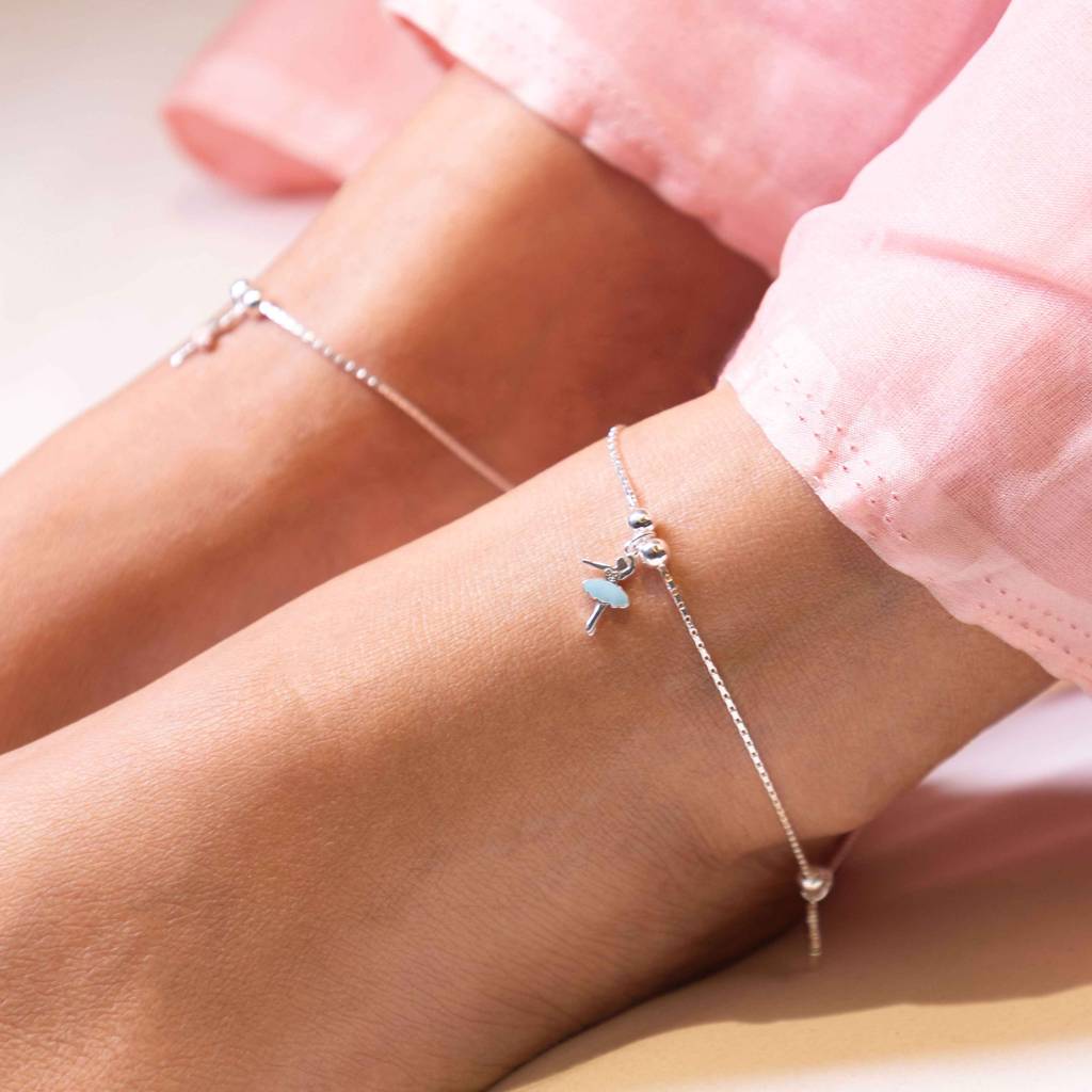 Adya Ballerina Charm Anklet : SA8226