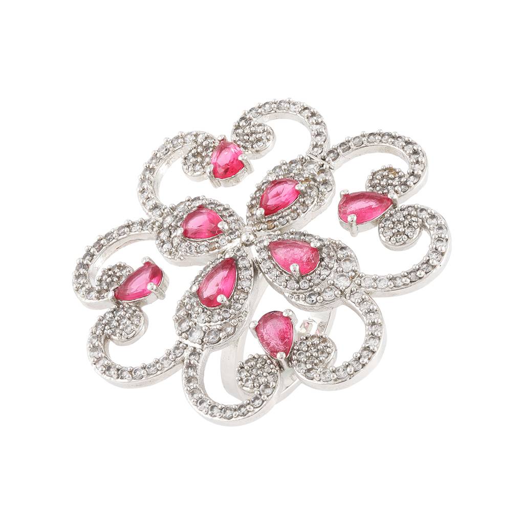 Halo Essence Statement Floral Halo Ring : 8905124552270