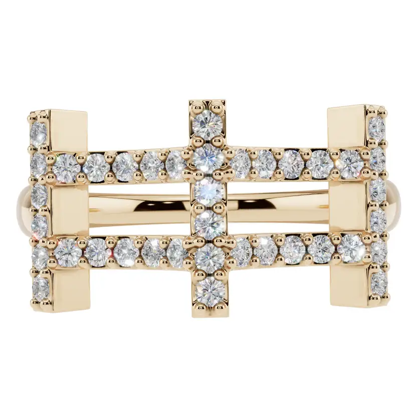 The Parallel Path Pure Silver Ring : VRG15-SL-9-G