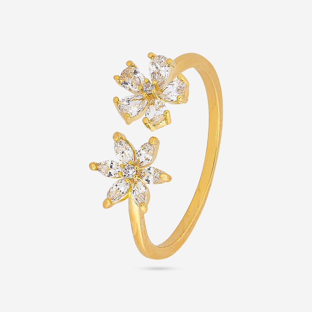 Plated Casual Wear Trendy Zircon Finger Ring - 445211 : 445211